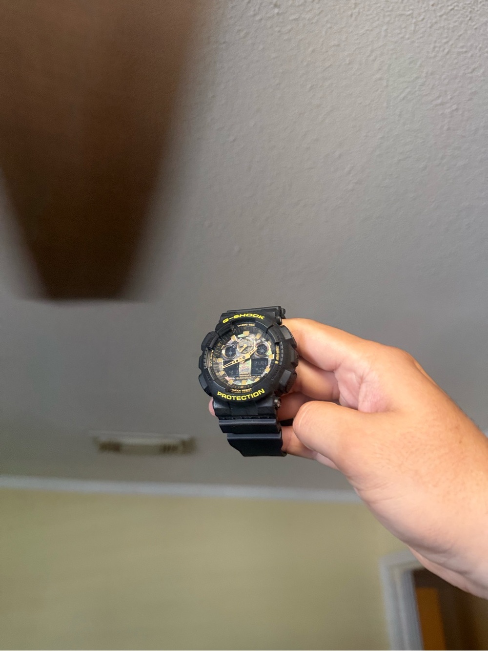 G-Shock Black with Yellow Accent Men's Watch